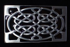 OVAL KNOTWORK CELTIC DESIGN BELT BUCKLE GREAT AMERRICAN PRODUCTS PEWTER NEW 