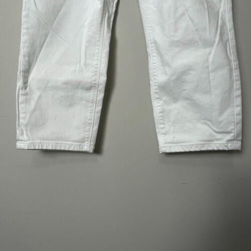 Pantaloni alla caviglia Ann Taylor 10 curvy crop 30 bianchi minimalisti casual da donna tasche - Foto 7 di 16
