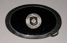 National Baseball Hall of Fame Cooperstown NY oval collectable belt buckle HOF