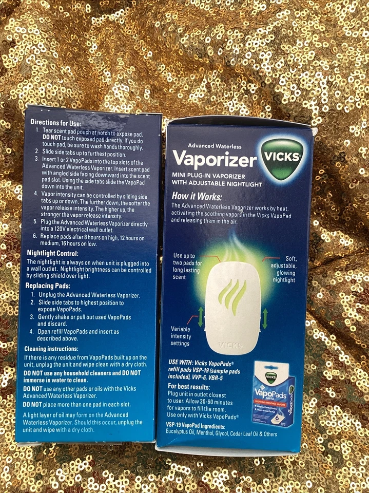 Vicks Advanced Waterless Vaporizer Mini Plug in with Adjustable Nightlight - Image 2 of 2