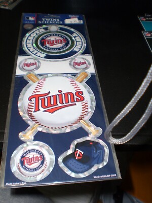 Minnesota Twins  5 Pack Prismatic Stickers [NEW] NFL Car Emblem Decal