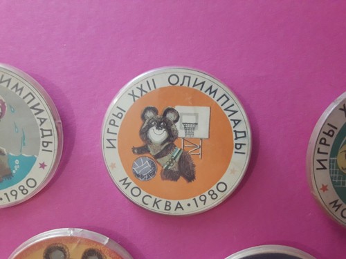 Moscow 1980 Olympics. Collection badges 5 pieces # 5. USSR Soviet Union Original - Picture 4 of 12