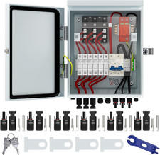 Metal Solar PV Combiner Box 6 Strings DC500V 100A with Surge Protector IP66