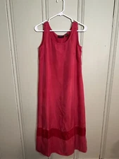 Liz Claiborne Sleeveless Red Pullover Maxi Dress Size 4P