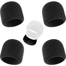 4-Pack Interior Foam Windscreen Replacement for SM58 Beta58 Microphones