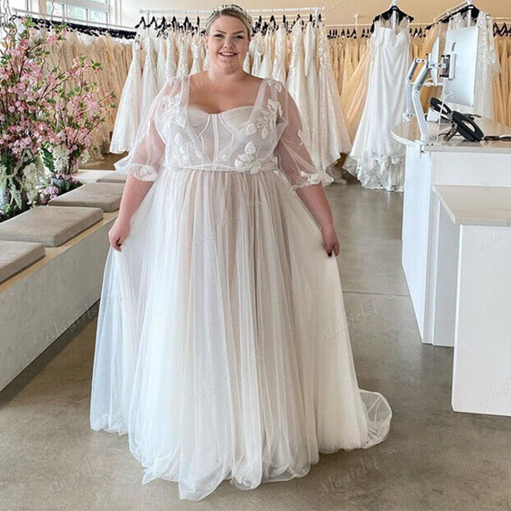 Custom plus size store wedding dresses