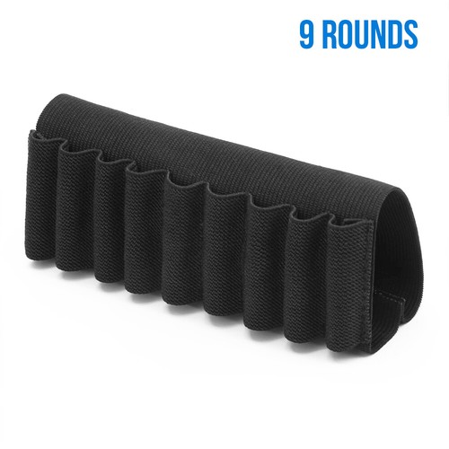 9 Shell Rifle Stock Ammo Holder Butt Belt 223 30-06 Cartridge Gun Bullet Carrier - Picture 4 of 11
