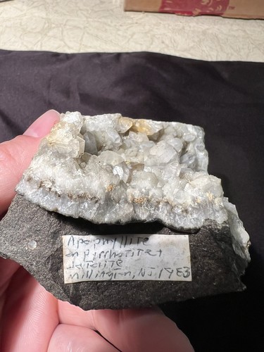 Apophyllite with Pyrrhotite and Datolite, Millington Quarry, Millington, NJ - Picture 6 of 6