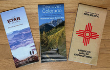 Cartes routières actuelles : Colorado, Nouveau-Mexique, Utah