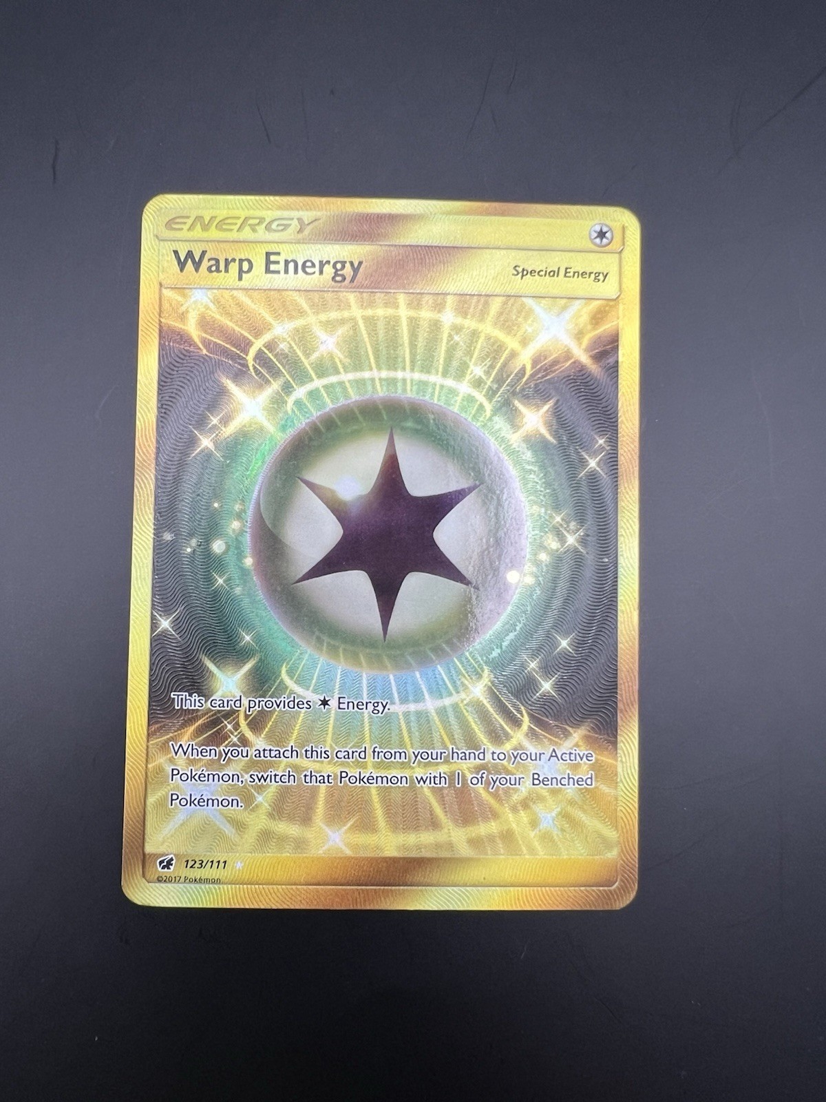Warp Energy (Secret) 123/111 Sm-Crimson Invasion Holo