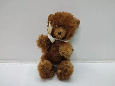 miniature german mohair jointed brown bear .