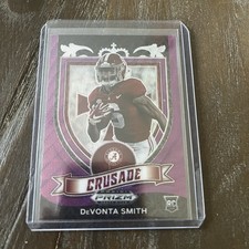 2021 Panini Prizm Draft Picks - Crusade Devonta Smith #165 Purple Wave Prizm...