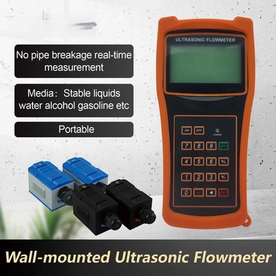 Flow Meter Portable Ultrasonic TUF-2000H Clamp-On DN25-DN6000 Rechargeable