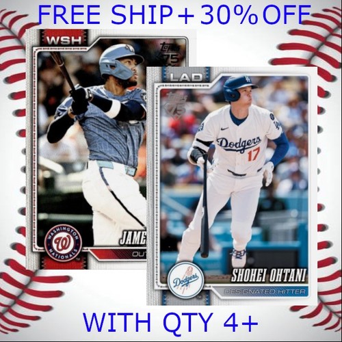 2026 Topps Series 1  - Card 1-350 - Baseball - You Pick - Complete Your Set