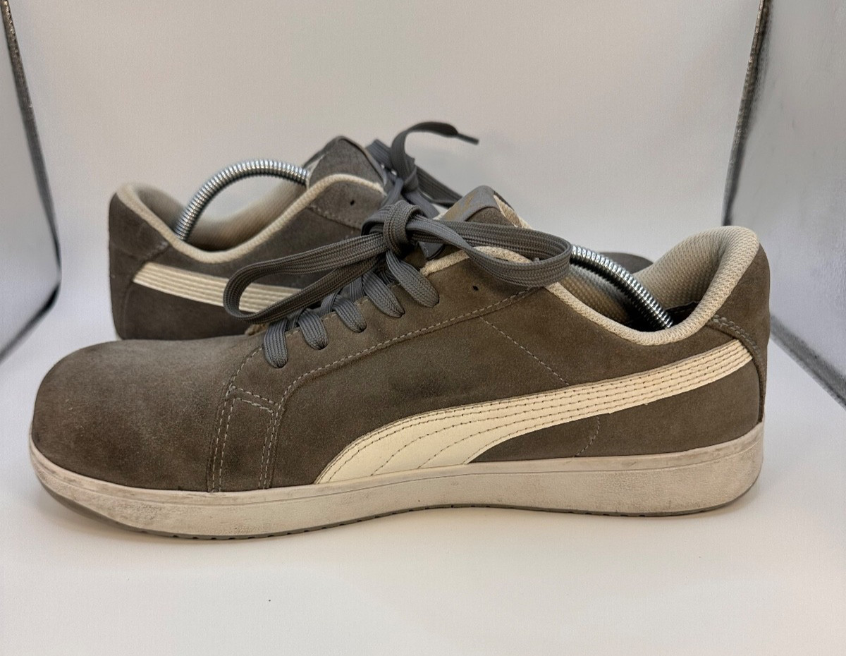 Puma Shoes Mens 13 Smash V2 Suede Low Top Sneakers Gray thumbnail 2