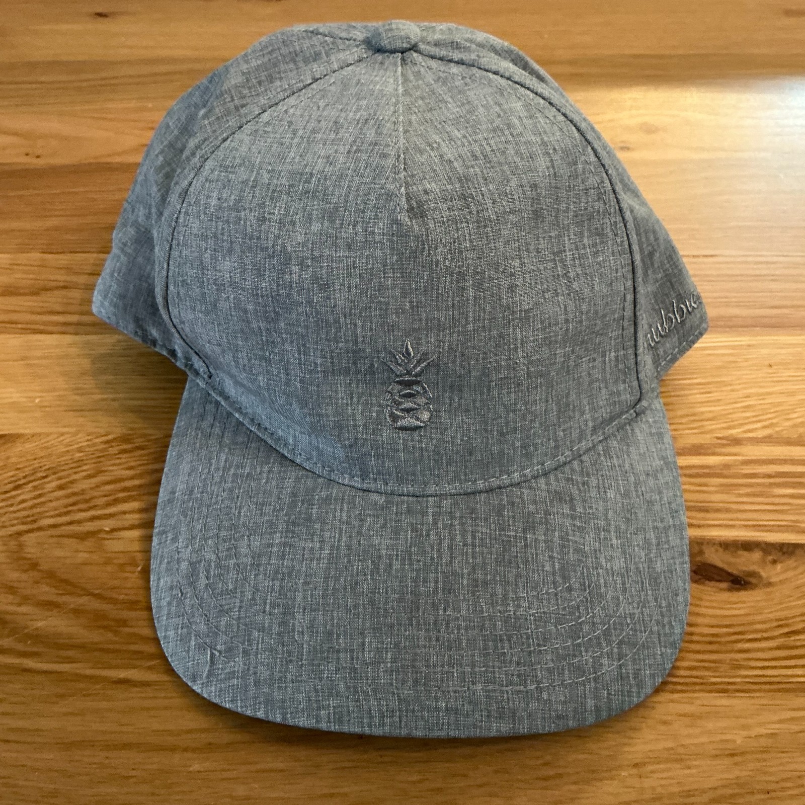 Chubbies Pineapple Logo Hat Gray Chambray Adjusta… - image 1