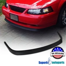 Fits 1999-2004 Ford Mustang V8 GT Front Bumper Lip ABS Spoiler Balck Replacement