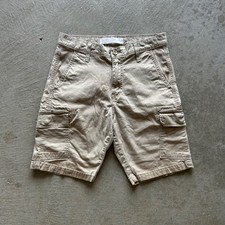 Vintage Levis Strauss Cargo Shorts Size 30 Tan Khaki Cotton 9" Inseam Outdoor