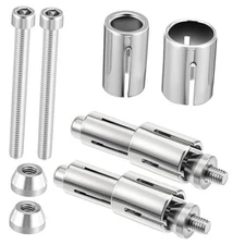 Motorcycle Bar Ends 8 PCS 7/8" Handlebar Grips Replacement, Aluminum Alloy CNC 