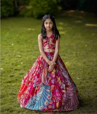 Readymade kids girls lehenga choli party wear eid indian girls designer dress