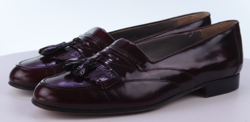 Bruno Magli Orly Men Handmade Vintage Tassel Loafers Shoes  display picture 1