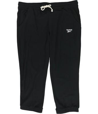 Reebok Womens Jersey Athletic Track Pants, Black, XX-Large