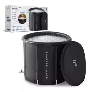 SHARPER IMAGE PORTABLE ICE BATH 31.5"X29.5" OVAL PLUNGE POOL - - Scratch & Dent