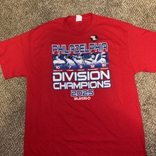 Philadelphia Phillies 2025 Division Champions MLB Players Size Large NWOT