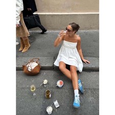 Reformation Catarina Mini Dress White Women's 10