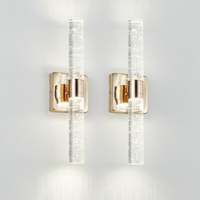 Gold Crystal Wall Sconce, Modern Bathroom Vanity Light Hallway Bedroom