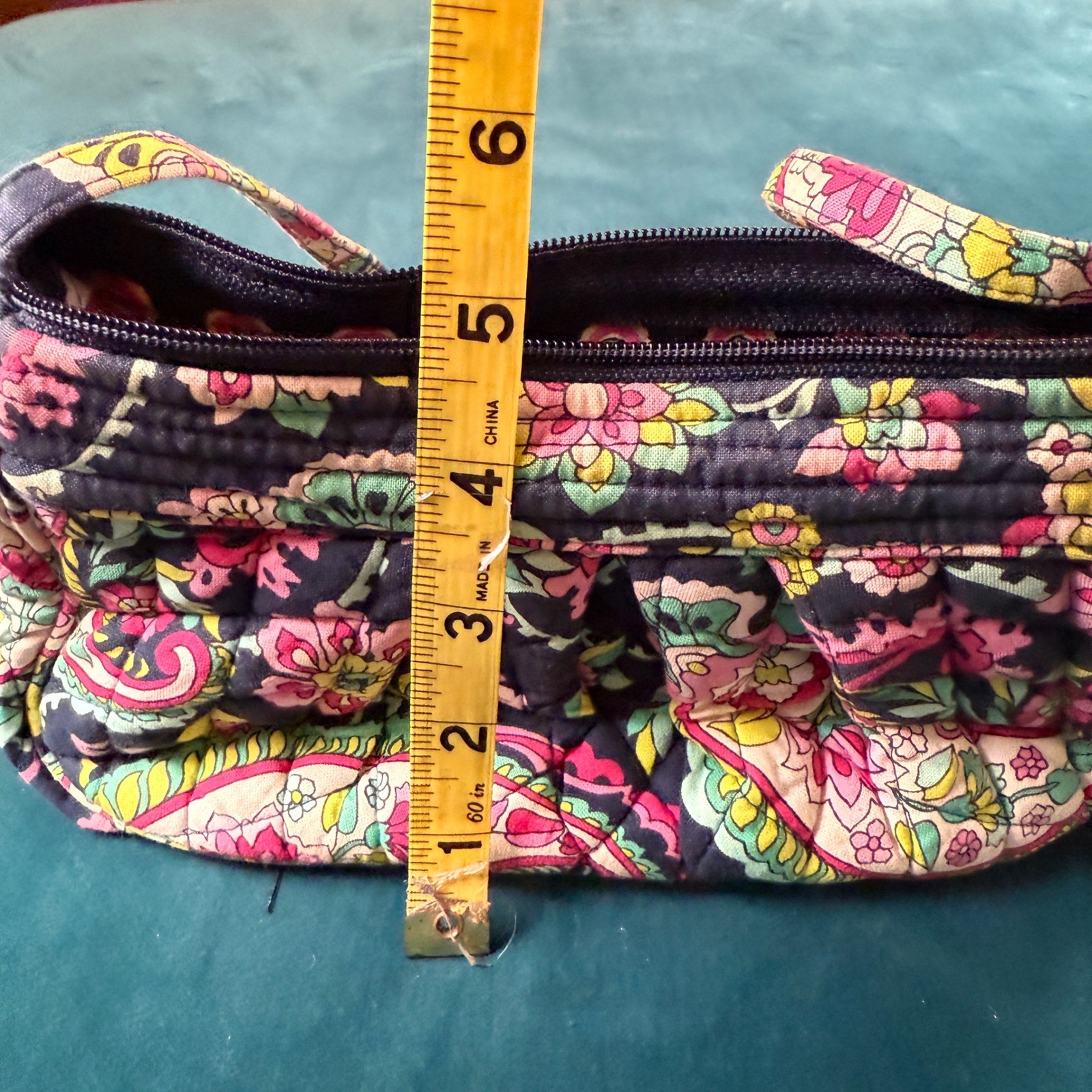 Vera Bradley Java Blue Quilted Mini Shoulder Bag … - image 8