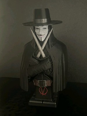 V for Vendetta bust 170mm figurines statuette hand painted British graphic novel