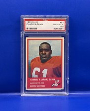 1963 Fleer #87 Charles Gavin PSA 8.5 NM/MT + Denver Broncos Tennessee St