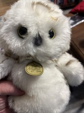 10" Miyoni Tots Snowy Owl by Aurora Plush Stuffed Animal White  Brown Bird