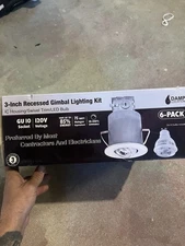 TORCHSTAR 3-Inch 7W LED Gimbal Airtight Recessed Light with Junction Box