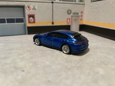 Hot Wheels Blue Porsche Panamera Turbo S Hybrid Sport Tourismo 44 Real Riders