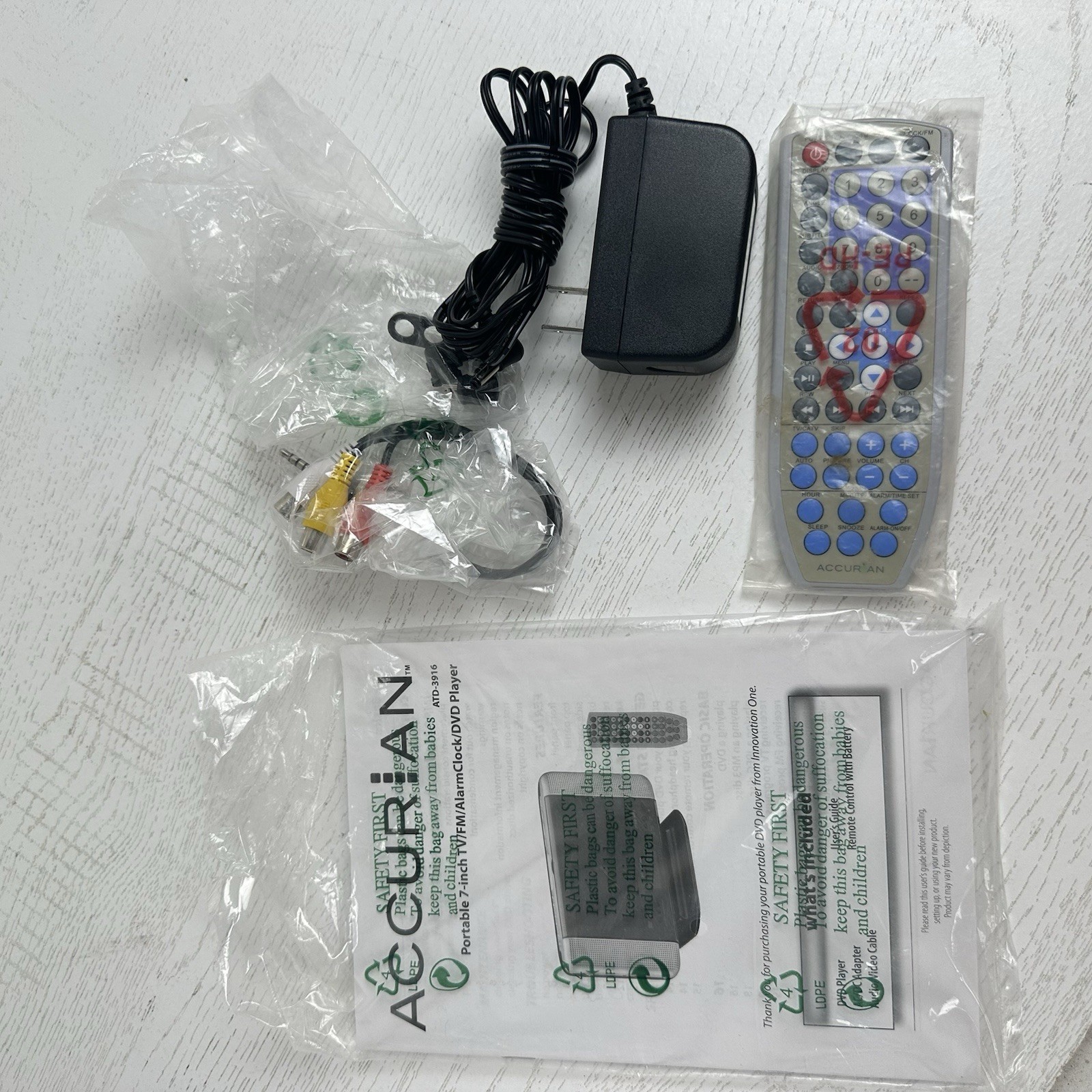 Including Remote And Power Cord