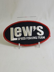 Lew's Speed Fishing Team Embroidered Patch Oval Logo Decal Fishing Tackle Gear