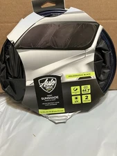 AUTO DRIVE TWIST SUNSHADE HOLOGRAPHIC BLACK