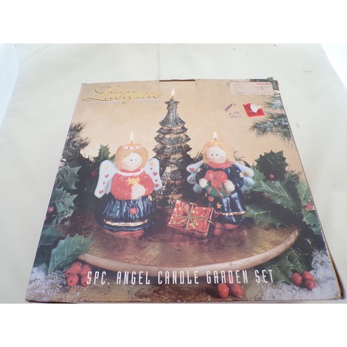 Lucite 5 Piece Angel Candle Garden Set Vintage Christmas Decor | eBay
