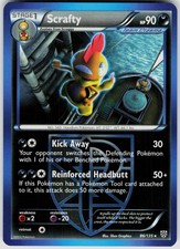 Scrafty 86/135 Rare Plasma Storm Pokemon Near Mint on eBay