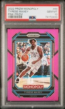 2022 Panini Prizm Monopoly #69 Tyrese Maxey Pink Prizm PSA 10