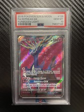 2018 POKEMON SUN & MOON FORBIDDEN LIGHT #126 FULL ART/XERNEAS GX PSA 10