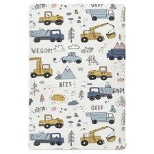 Crib Sheets for Boys Girls Truck Tractor Fitted Crib Sheet Fits Standard Crib...