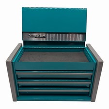 Snap On Teal Mini Micro Tool Box Top Chest Kmc923apf Opening Drawers New