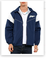 Yimoon Men's Lightweight Windbreaker Jacket Casual Zip Up Outdoor Varsity Jacket