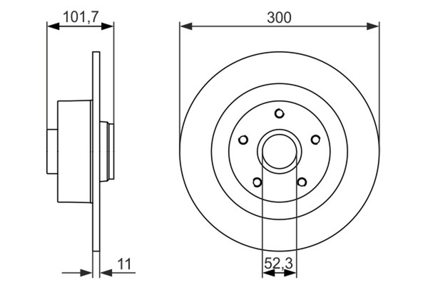 2X Bosch Bremsscheibe 0 986 479 573 FüR Renault Laguna DT0 Dci 16V Turbo DT01-image