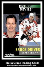 1991-92 Score Pinnacle Bruce Driver #63 New Jersey Devils NHL Hockey 