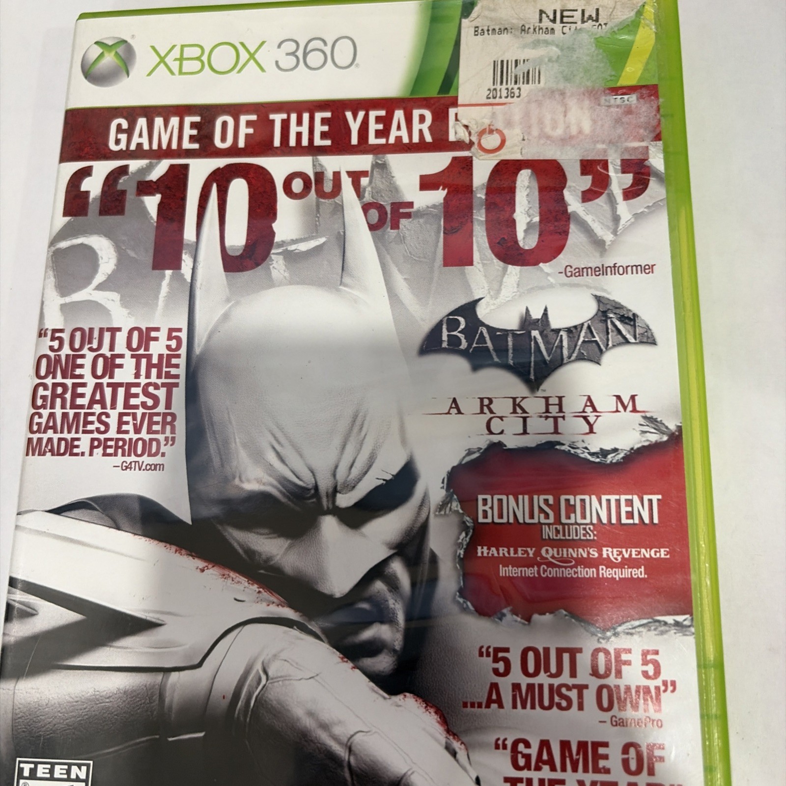 Batman: Arkham City Game Of The Year (Microsoft Xbox 360, 2011) Complete Tested