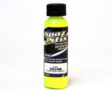 Spaz Stix 02050 - Yellow Fluorescent Airbrush Ready Paint,, 2oz Bottle
